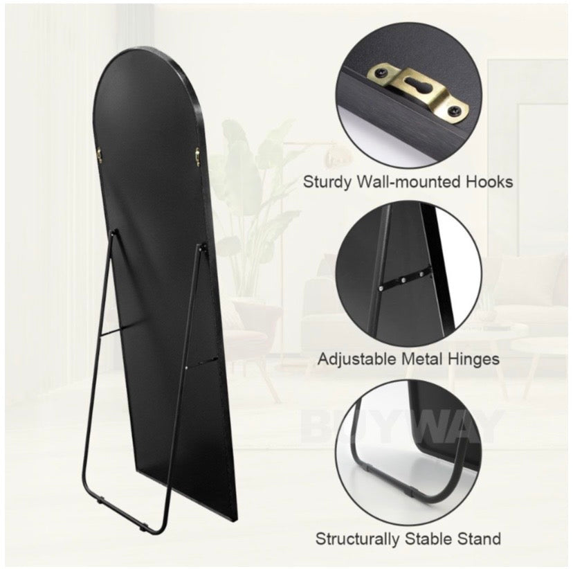 170cm by 70cm Round Top Mirror